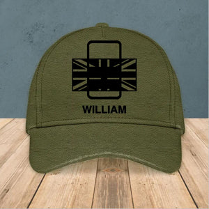 Personalized UK Solider/ Veteran Peaked Cap 3D Printed QTHQ2111