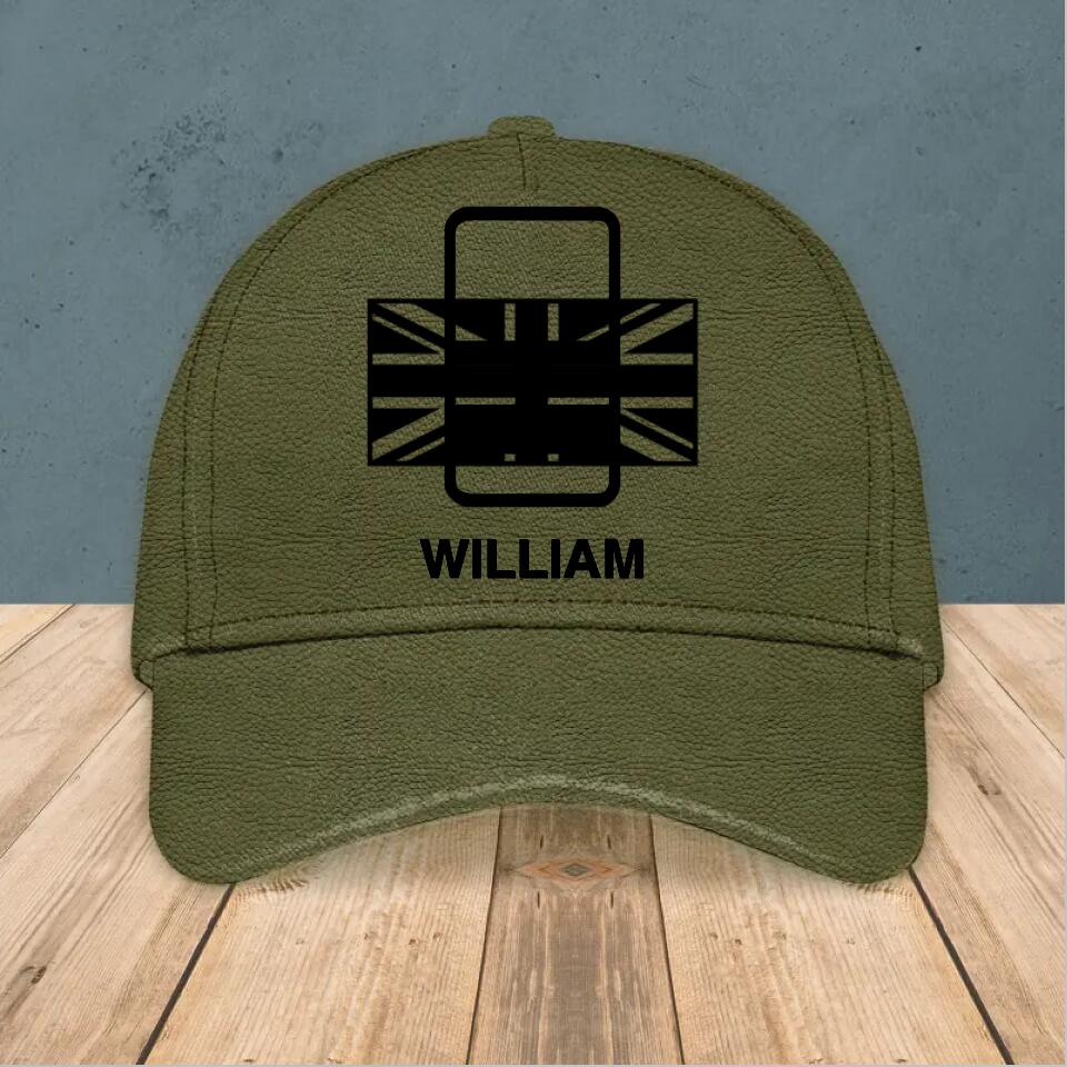Personalized UK Solider/ Veteran Peaked Cap 3D Printed QTHQ2111