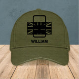 Personalized UK Solider/ Veteran Peaked Cap 3D Printed QTHQ2111