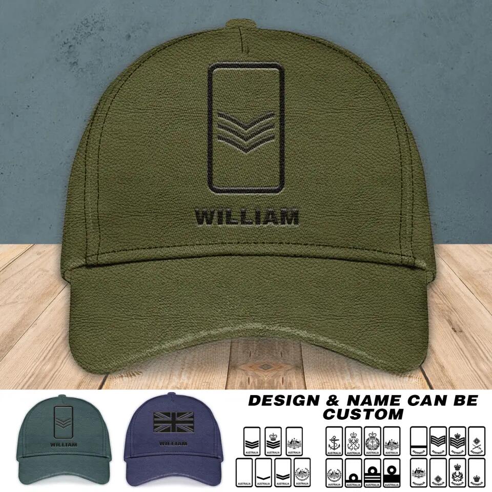 Personalized UK Solider/ Veteran Peaked Cap 3D Printed QTHQ2111