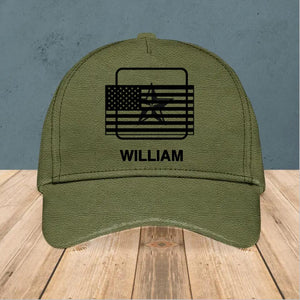 Personalized US  Solider/ Veteran Peaked Cap 3D Printed QTHQ2111