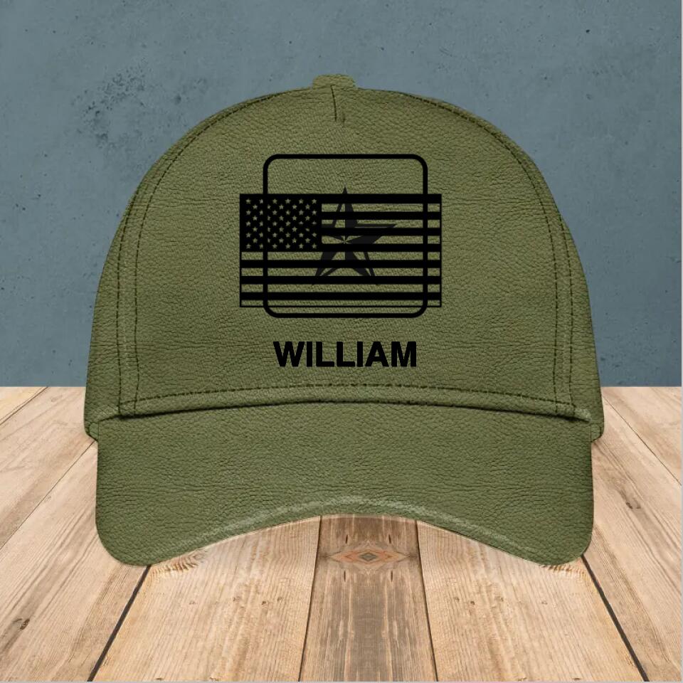 Personalized US  Solider/ Veteran Peaked Cap 3D Printed QTHQ2111