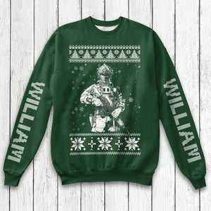 Personalized Italian Veteran/Solider Christmas  Sweater Printed QTHQ2211