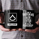 Personalized I Am A Veteran My Oath Of Enlistment Has No Expiration Date Us Veteran/Soldier Ceramic Mug QTHQ2311