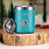 Personalized US Veteran Military Base I Was There Sometimes I Still Am Laser Handle Cup Printed 22NOV-HY23