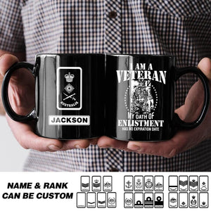 Personalized I Am A Veteran My Oath Of Enlistment Has No Expiration Date Australian Veteran/Soldier Ceramic Mug QTHQ2311
