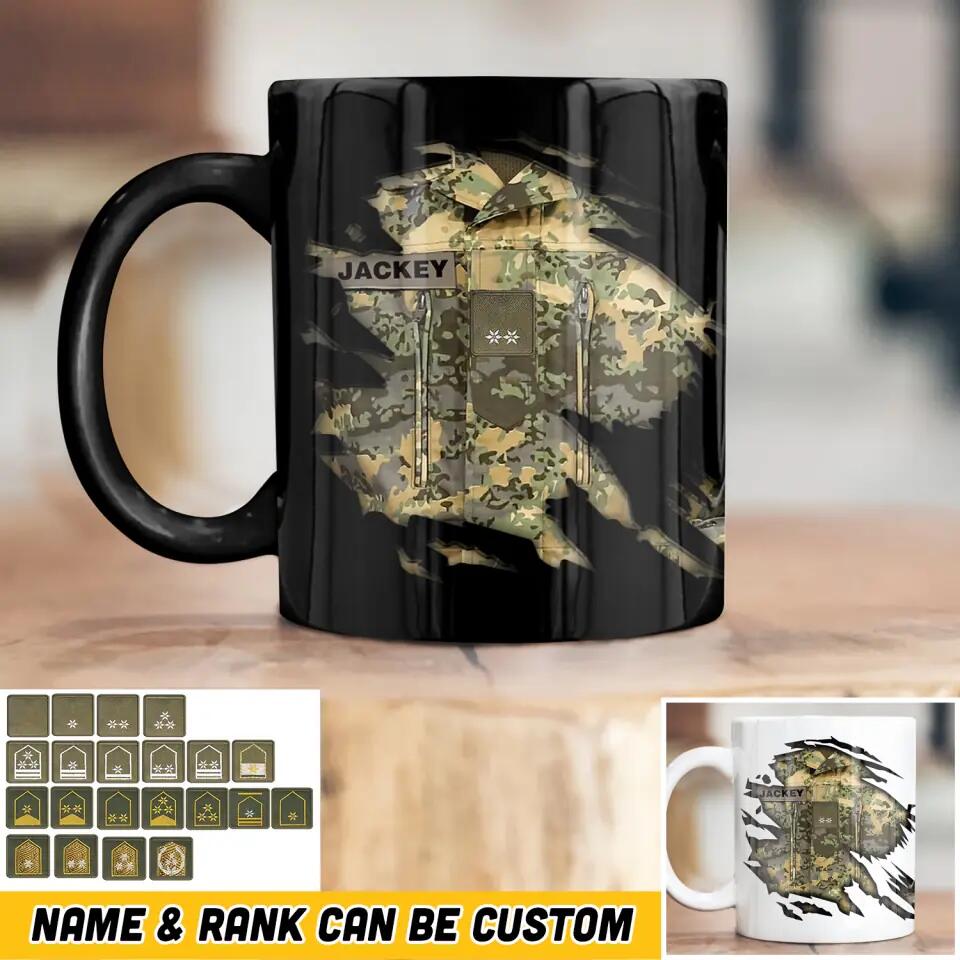 Personalized Austrian Solider/ Veteran Rank Tear Printed Mug 22NOV-HQ24