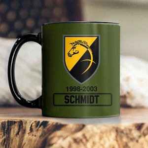Personalized German Solider/ Veteran With Divisions Black Mug Printed 22NOV-DT24