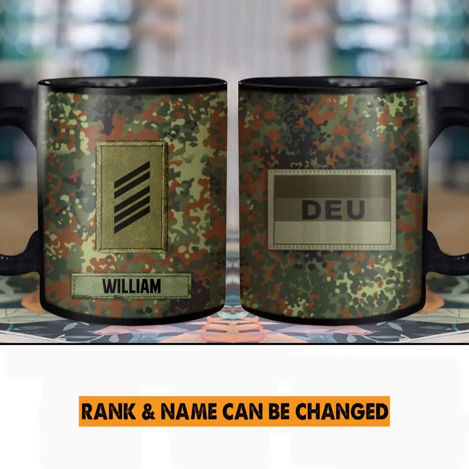 Personalized German Solider/ Veteran Rank Mug Printed 22NOV-HY24