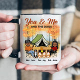 Personalized You Me And The Dogs Couple Camping  Printed Accent Mug 22NOV-DT25