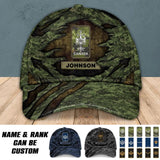 Personalized Canadian Solider/ Veteran Tear Rank Camo Peaked Cap 3D Printed 22NOV-HQ26