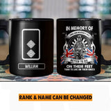 Personalized In Memory Of Those Who Believed It Was UK Solider/ Veteran Rank Black Mug Printed QTHY2611