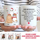 Personalized German Love Cat Mug Printed 22NOV-DT28