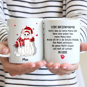 Personalized German Love Cat Mug Printed 22NOV-DT28