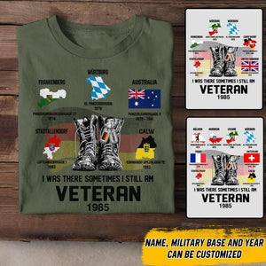 Personalized I Was There Sometimes I Still Am German Veteran Tshirt Printed 22NOV-DT29