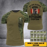 Personalized We Owe Illegals Nothing We Owe Our Canadian Veteran Everything 3D Printed Tshirts 22NOV-HQ29