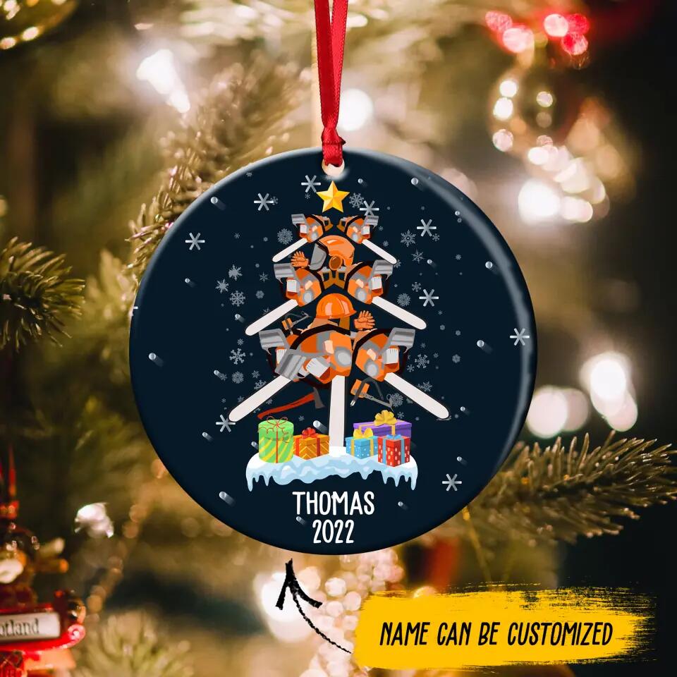 Personalized Arborist Christmas Acrylic/Plastic Ornament Printed QTDT2911