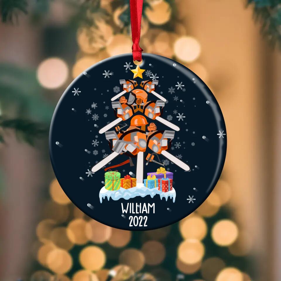 Personalized Arborist Christmas Acrylic/Plastic Ornament Printed QTDT2911