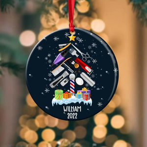 Personalized Hairstylist Christmas Acrylic/Plastic Ornament Printed QTDT2911