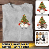 Personalized Cat Lovers Christmas Tree TShirt Printed 22NOV-HQ29
