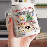 Personalized Meowy Catmas Human Serant Your Tiny Furry Overlords Cat Lovers Mug Printed 22NOV-DT29