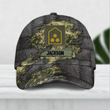 Personalized Austrian Solider/ Veteran Tear Rank Camo Peaked Cap 3D Printed 22NOV-DT30