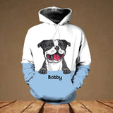 Personalized Dog Lovers Mixed 3D Hoodie Printed QTHQ3011