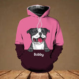 Personalized Dog Lovers Mixed 3D Hoodie Printed QTHQ3011