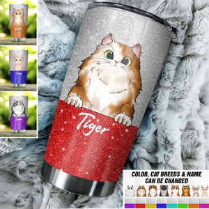 Personalized Cat Lovers Tumbler Printed QTDT0112