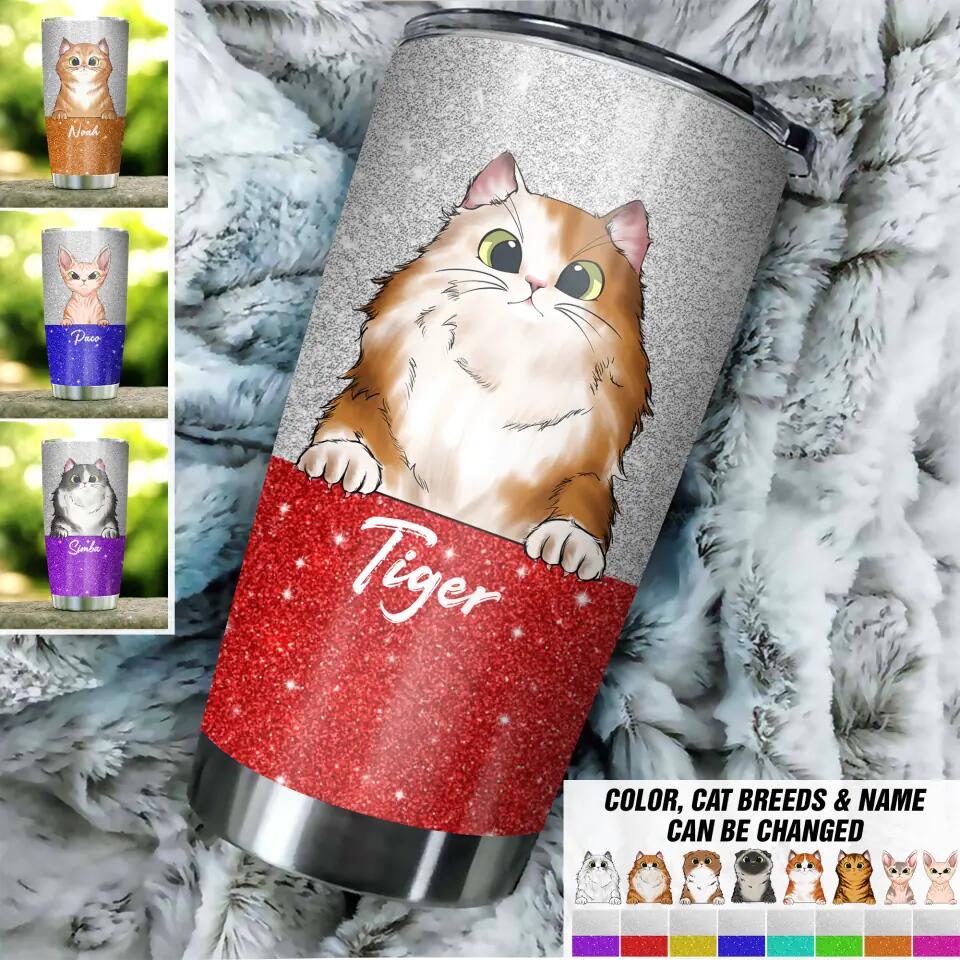 Personalized Cat Lovers Tumbler Printed QTDT0112