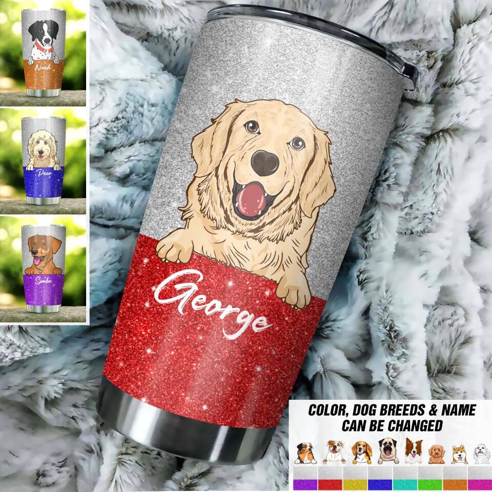 Personalized Dog Lovers Tumbler Printed QTDT0112