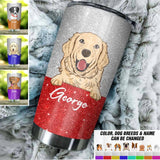 Personalized Dog Lovers Tumbler Printed QTDT0112