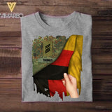 Personalized Hand Holding Flag German Solider/Veteran Rank Camo Tshirt Printed 22DEC-DT01