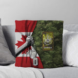 Personalized Canadian Veterans/Soldier Camo Flag Pillow Printed 22DEC-HY01