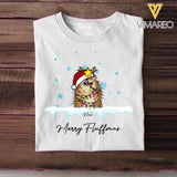 Personalized Merry Fluffmas Cat Lovers Tshirt Printed QTDT0112