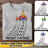 Personalized Meowy Catmas Woman Love Cat Christmas Tshirt Printed 22DEC-HQ02