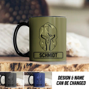 Personalized Australian Solider/ Veteran Mask Camo Black Mug Printed QTDT0512