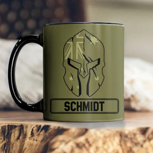 Personalized Australian Solider/ Veteran Mask Camo Black Mug Printed QTDT0512