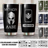 Personalized Moaon Aabe Canadian Solider/Veteran Rank Camo Tumbler Printed QTHQ0512