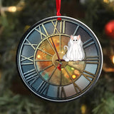 Personalized Cat Lover Clock Tower Christmas Acrylic/Plastic Ornament Printed 22DEC-DT05