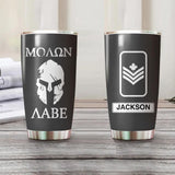 Personalized Moaon Aabe Canadian Solider/Veteran Rank Camo Tumbler Printed QTHQ0512