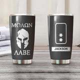 Personalized Moaon Aabe Greek Solider/Veteran Rank Camo Tumbler Printed QTHQ0512