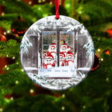 Personalized Cat Lovers Christmas Snow Acrylic/Plastic Ornament Printed 22DEC-DT05