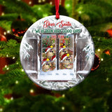 Personalized Dear Santa We've Been Very Good Cats This Year Christmas Snow Acrylic/Plastic Ornament Printed DTTN0512