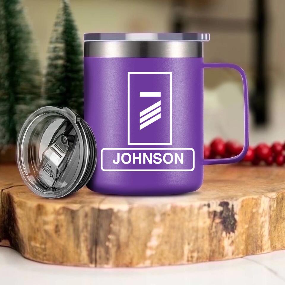 Personalized German Solider/ Veteran With Your Unit Logo Laser Handle Cup Printed 22DEC-HQ06