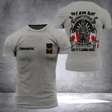 Personalized I Am A Canadian Grumpy Veteran I Can Fix Stupid Rank Flag 3D Printed Tshirt QTHQ0512