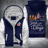 Personalized Just A Girl Who Loves Dogs Printed Fleece Hoodie 22DEC-HQ07