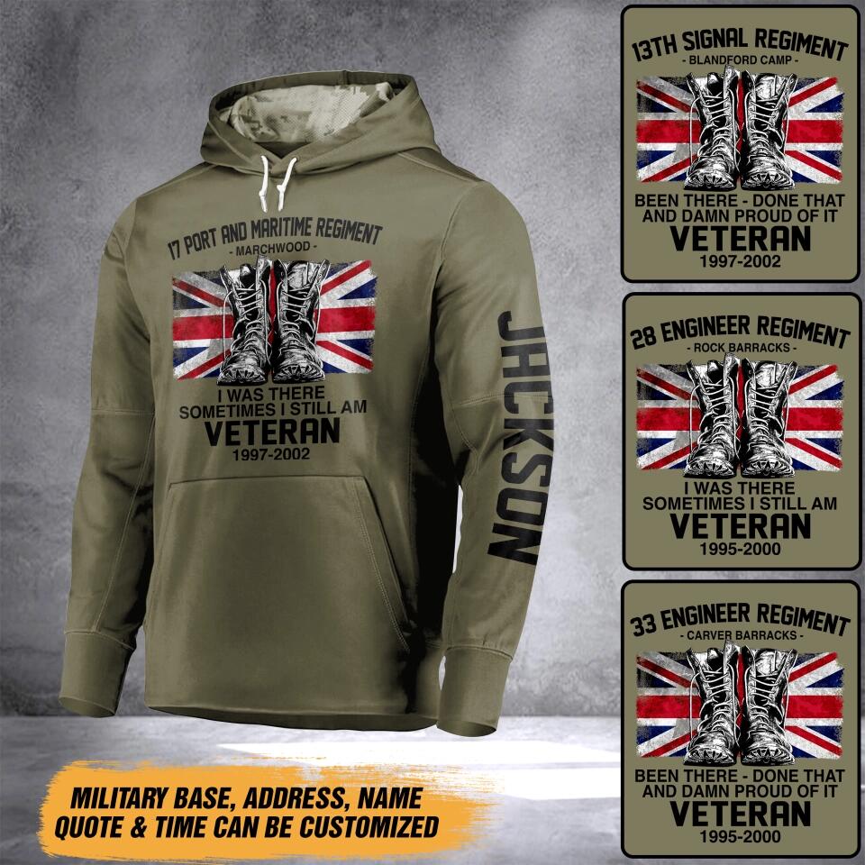 Personalized British Solider/ Veteran Hoodie 3D Printed 22DEC-DT08