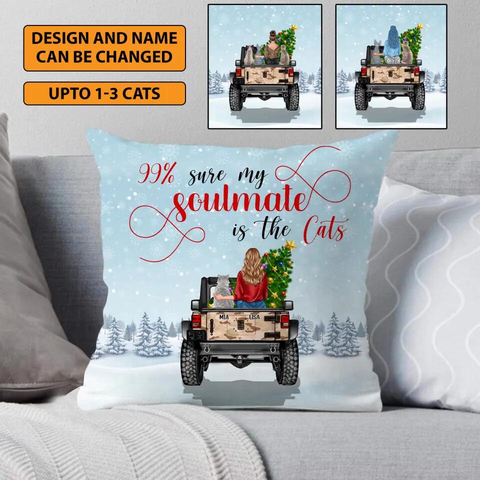 Personalized 99% Sure My Soulmate Is The Cats Pillow Printed 22DEC-HY09