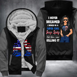 Personalized I Never Dreamed I Would Be A Super Cool Jeep Lady Printed Fleece Hoodie PNHQ0812